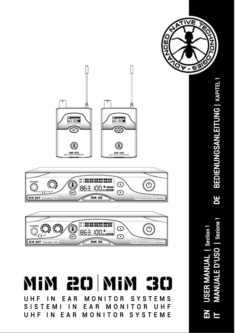 Image de la première page du manuel de l'appareil MIM 30