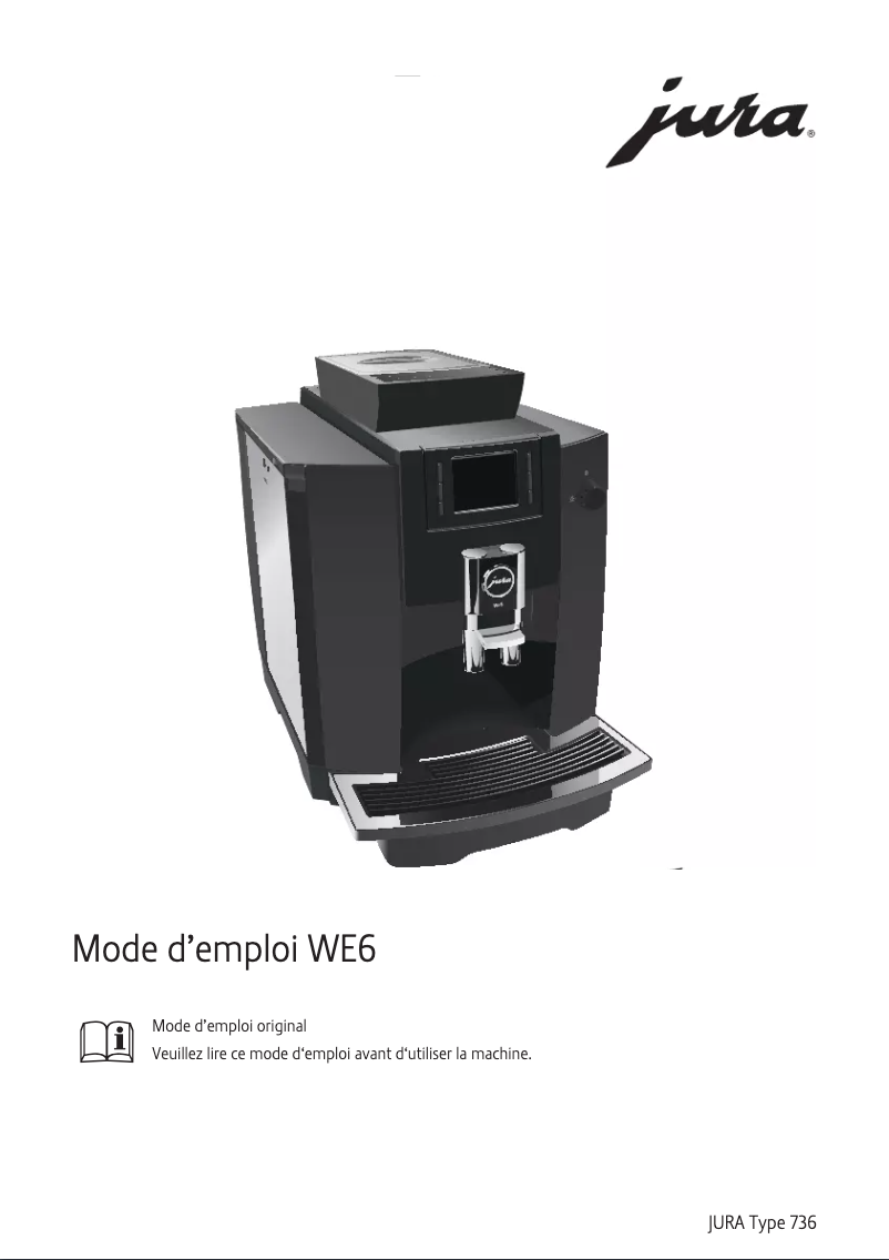 Page 1 de la notice Manuel utilisateur Jura WE6