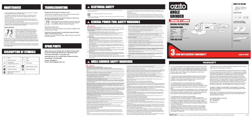 Image de la première page du manuel de l'appareil AGL-9100U