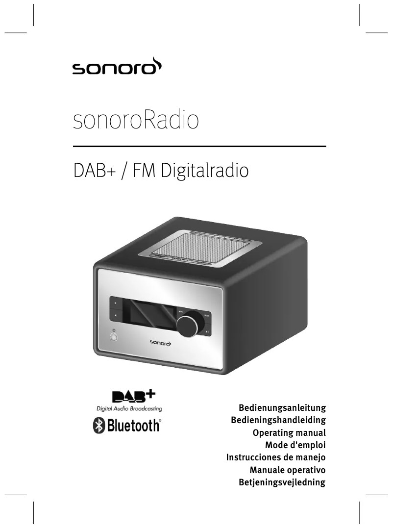 Image de la première page du manuel de l'appareil Radio SO-110