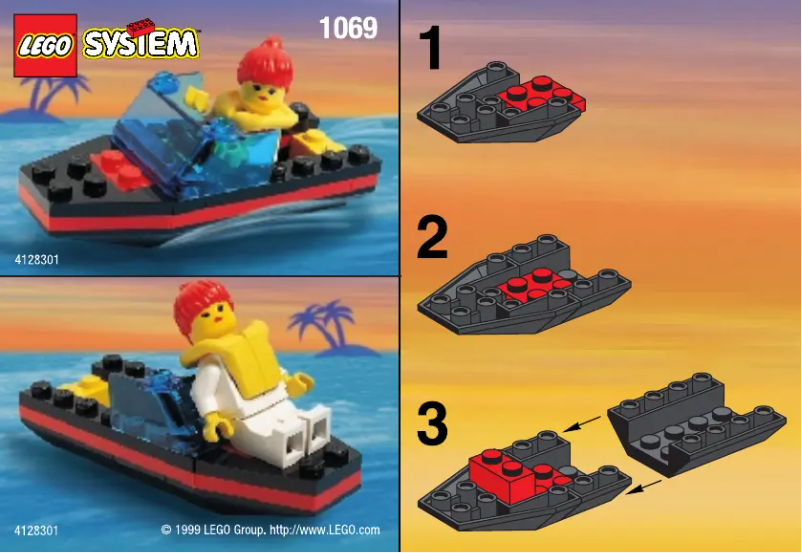 Page 1 of the manual User Manual Lego 2882 SPEED BOAT (NBD)