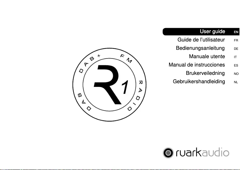 Page 1 de la notice Manuel utilisateur Ruark Audio R1 Mk2