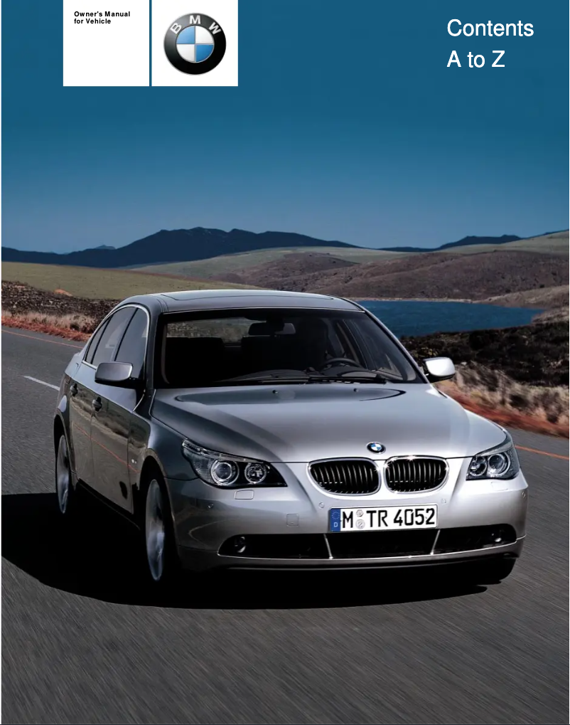 Image de la première page du manuel de l'appareil 530i Sedan (2004)