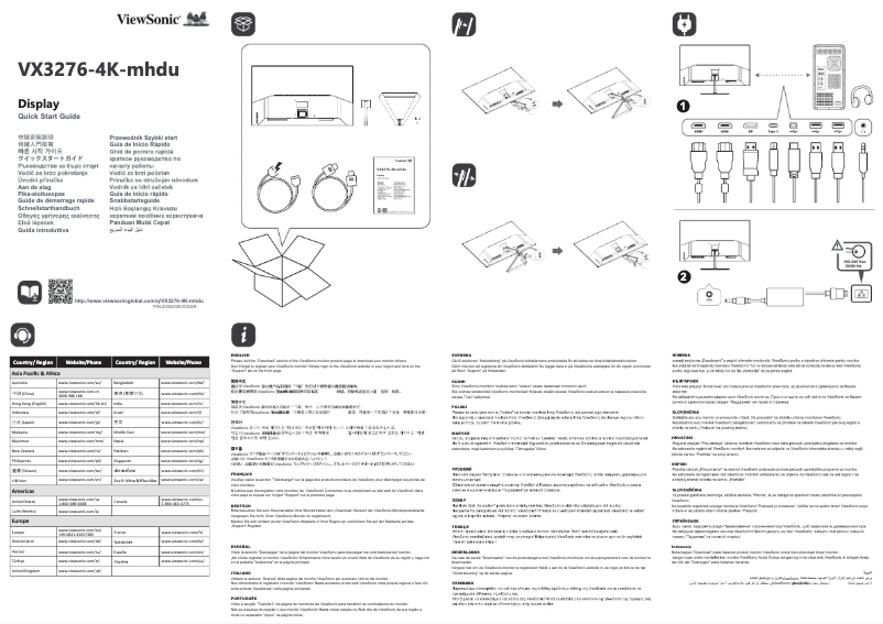 Image de la première page du manuel de l'appareil VX3276-4K-mhdu