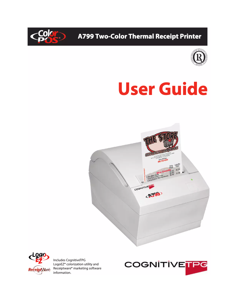 Página 1 del manual Manual de usuario Cognitive TPG A799-780E-TI00