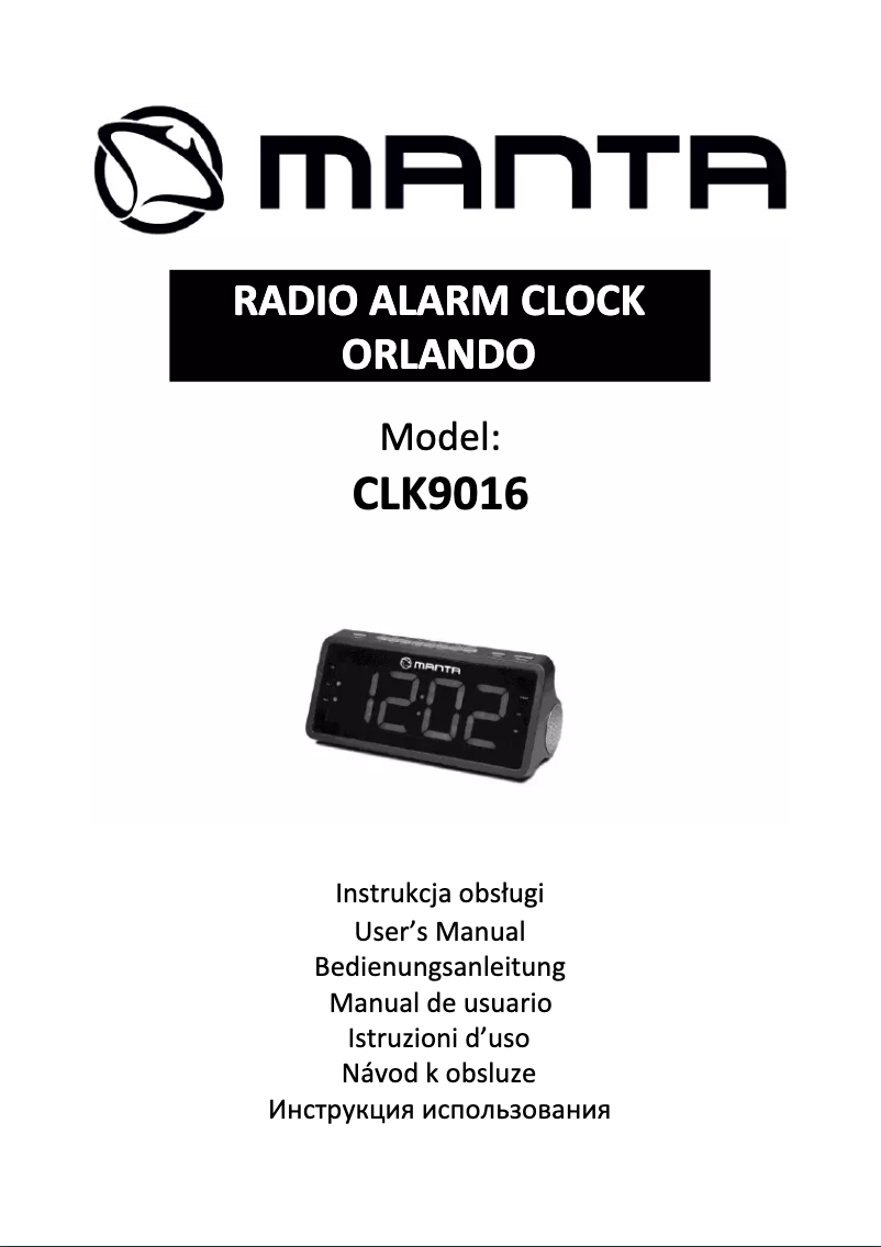 Page 1 de la notice Manuel utilisateur Manta Orlando CLK9016