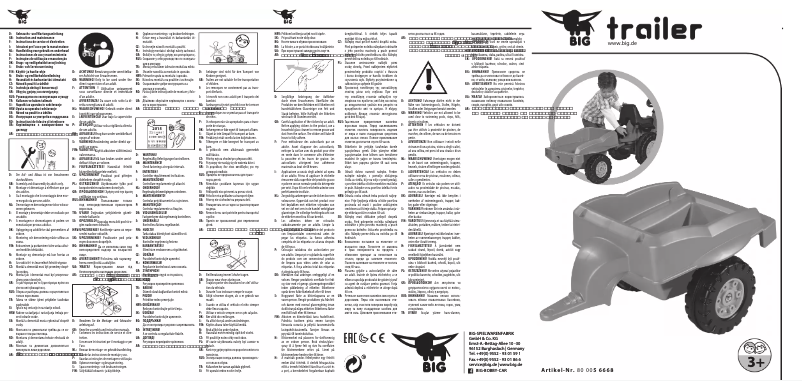 Page 1 de la notice Manuel utilisateur BIG Trailer 
