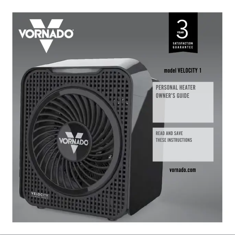 Página 1 del manual Manual de usuario Vornado Velocity 1