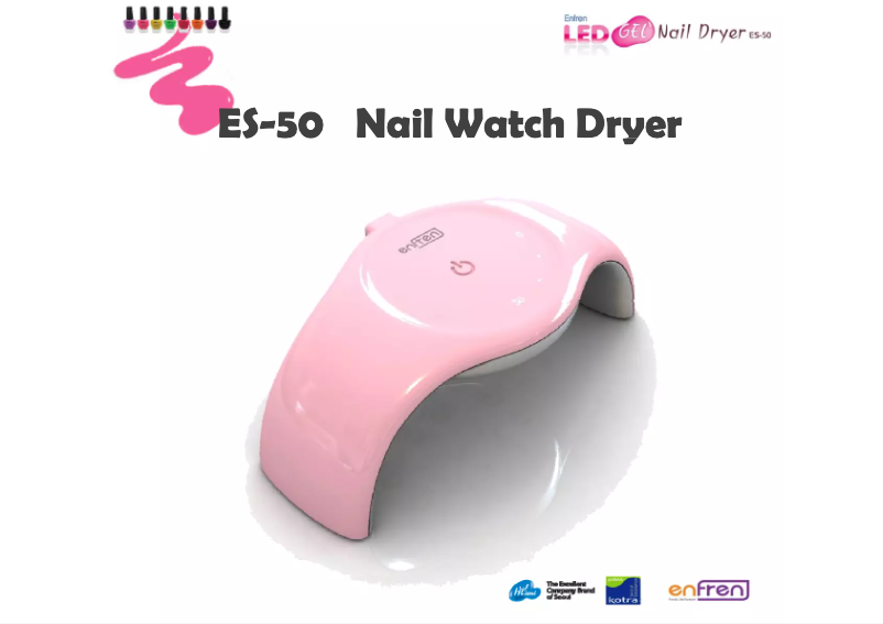 Page 1 of the manual User Manual Enfren Nail Watch Dryer ES-50
