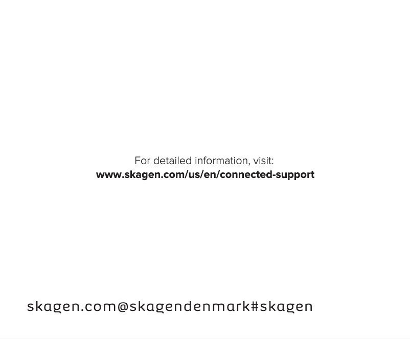 Page 1 de la notice Manuel utilisateur Skagen Falster Gen 3 Connected SKT5000