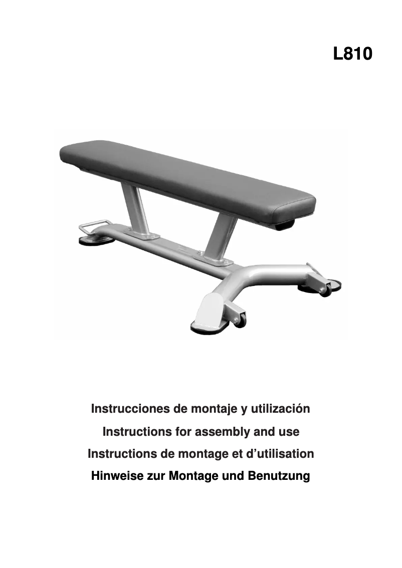 Page 1 de la notice Manuel utilisateur BH Fitness L810