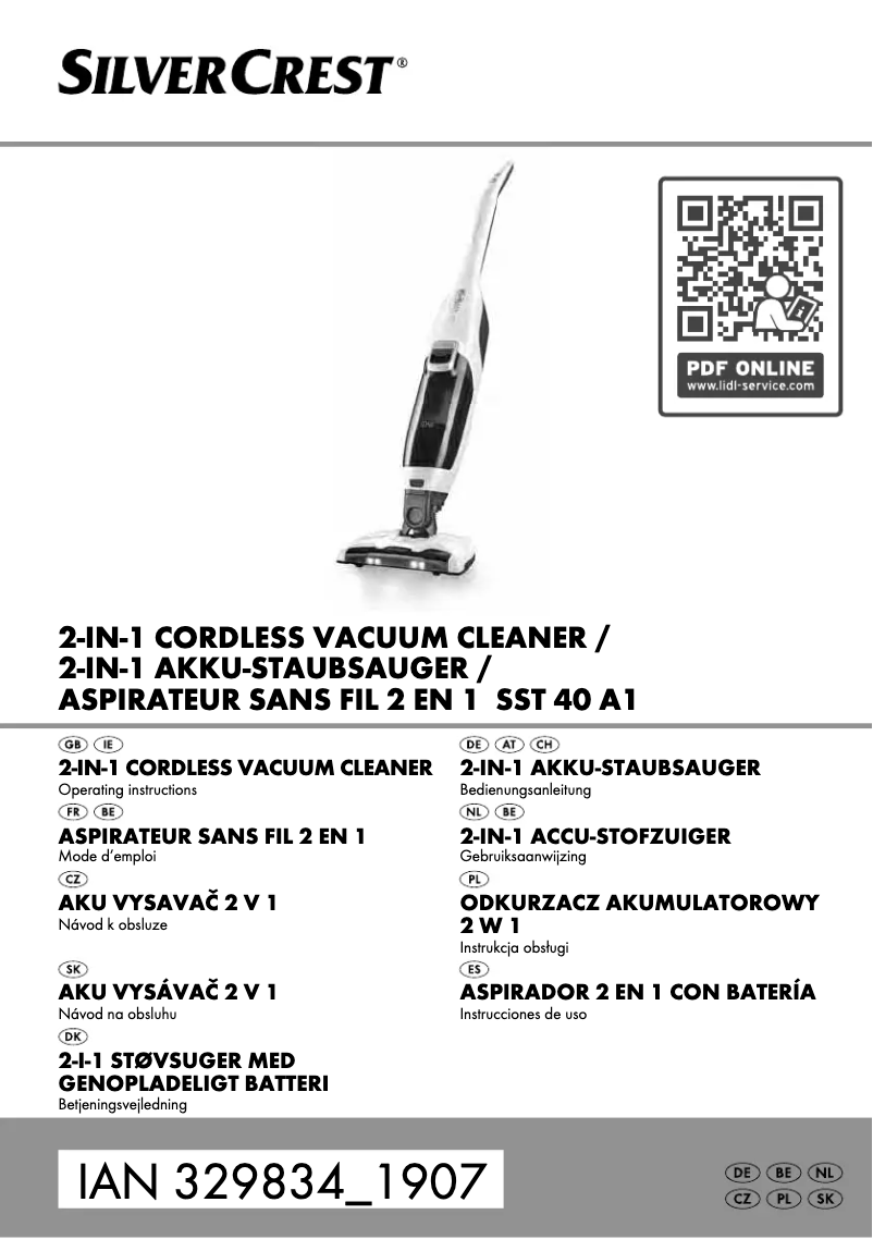 Image de la première page du manuel de l'appareil SST 40 A1