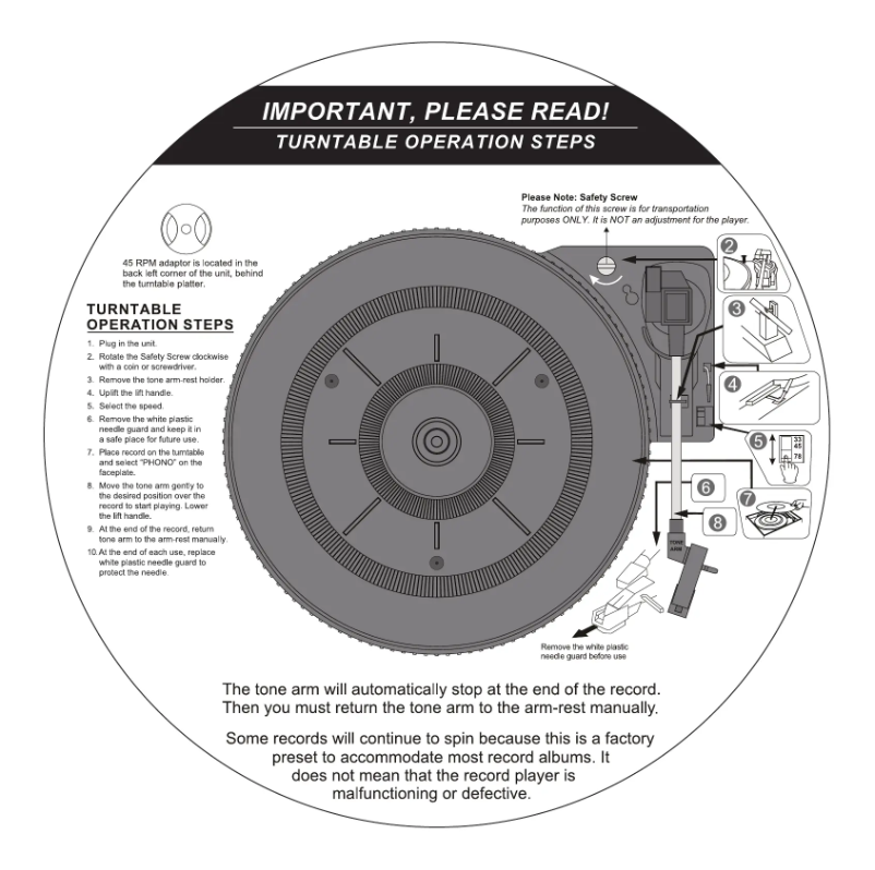 Page n°1 - Guide de démarrage rapide Victrola Aviator VTA-754B