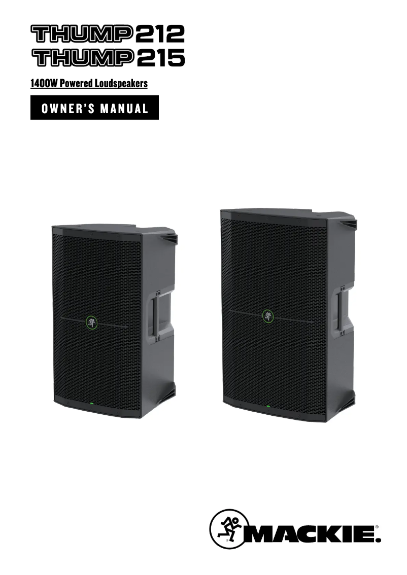 Página 1 del manual Manual de usuario Mackie Thump 212