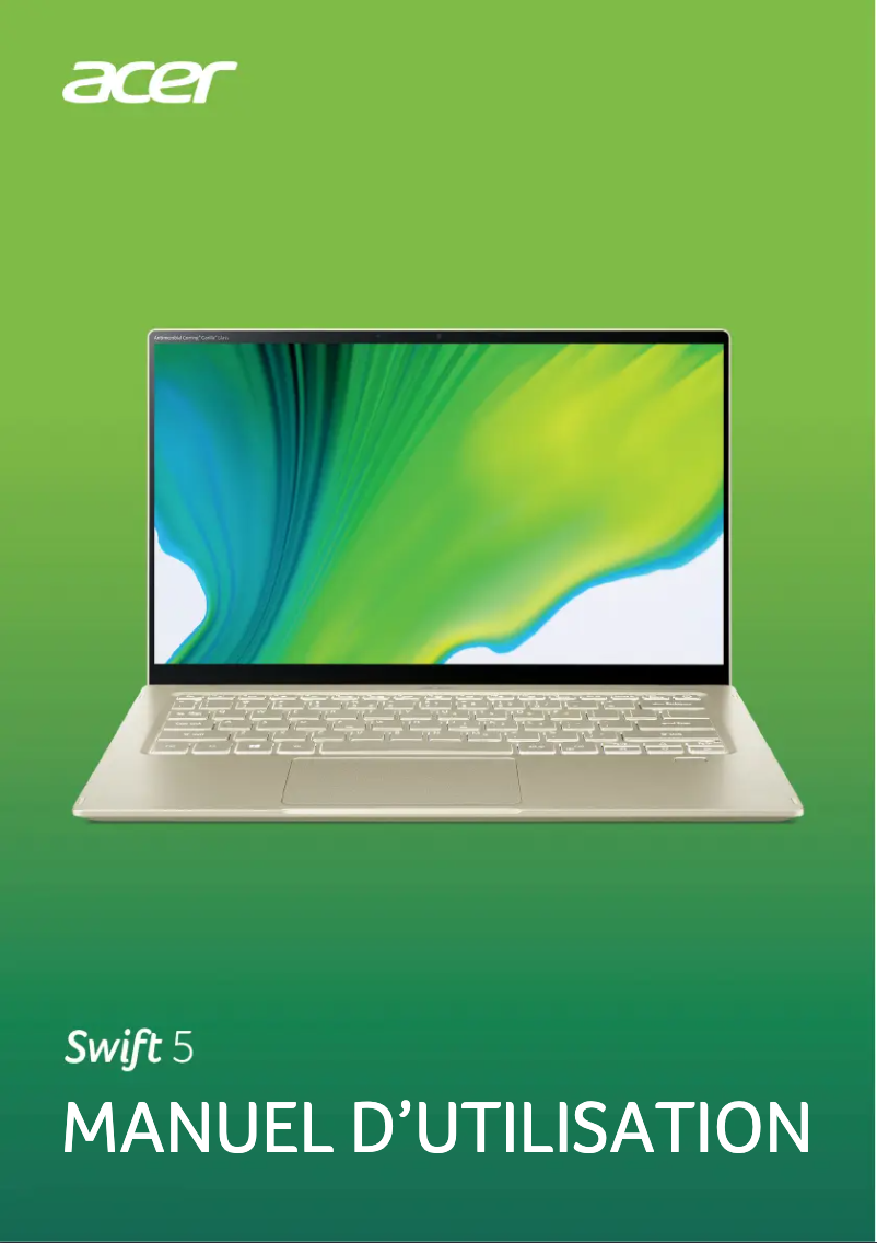 Page 1 de la notice Manuel utilisateur Acer Swift 5
