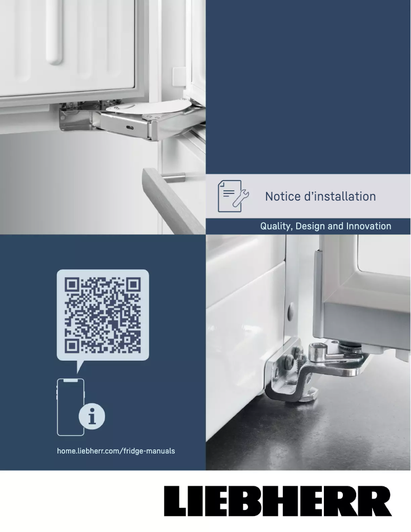 Page 1 de la notice Guide d'installation Liebherr SFNsth 529i