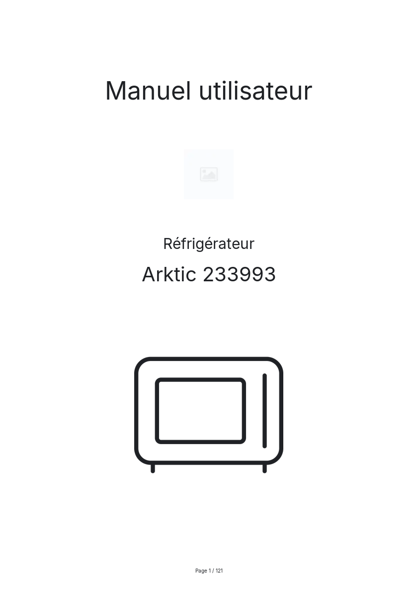 Page n°1 - Manuel utilisateur Arktic 233993