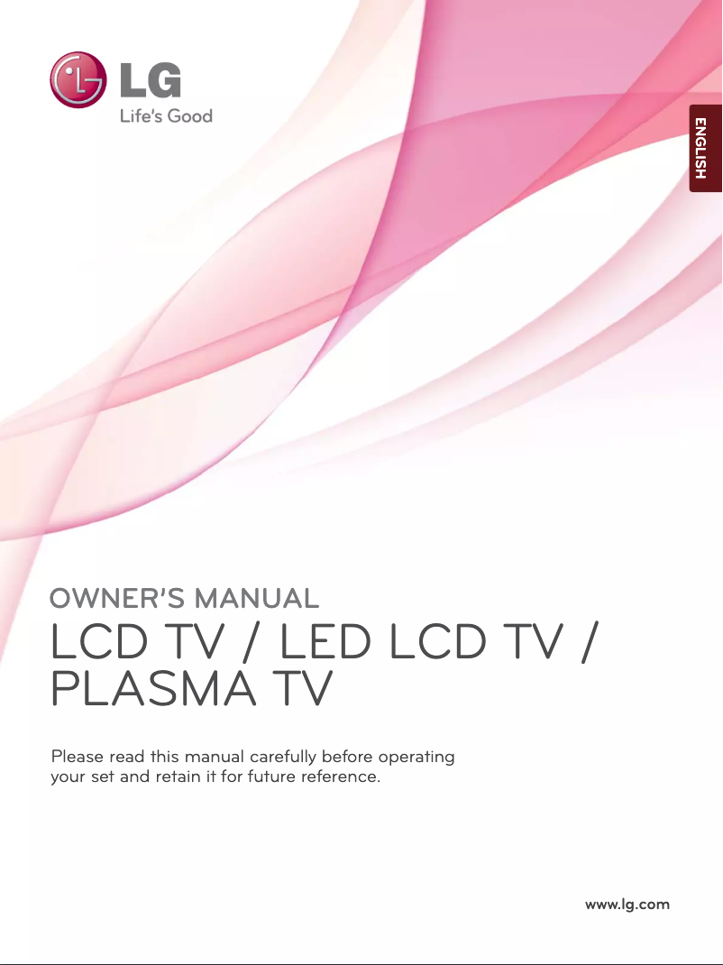 Page n°1 - Manuel utilisateur LG 42LE4900