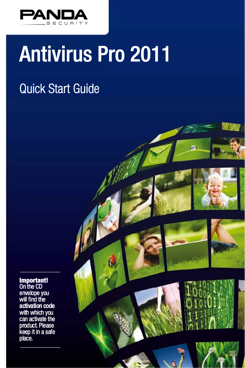 Page 1 de la notice Manuel utilisateur Panda Antivirus Pro 2011