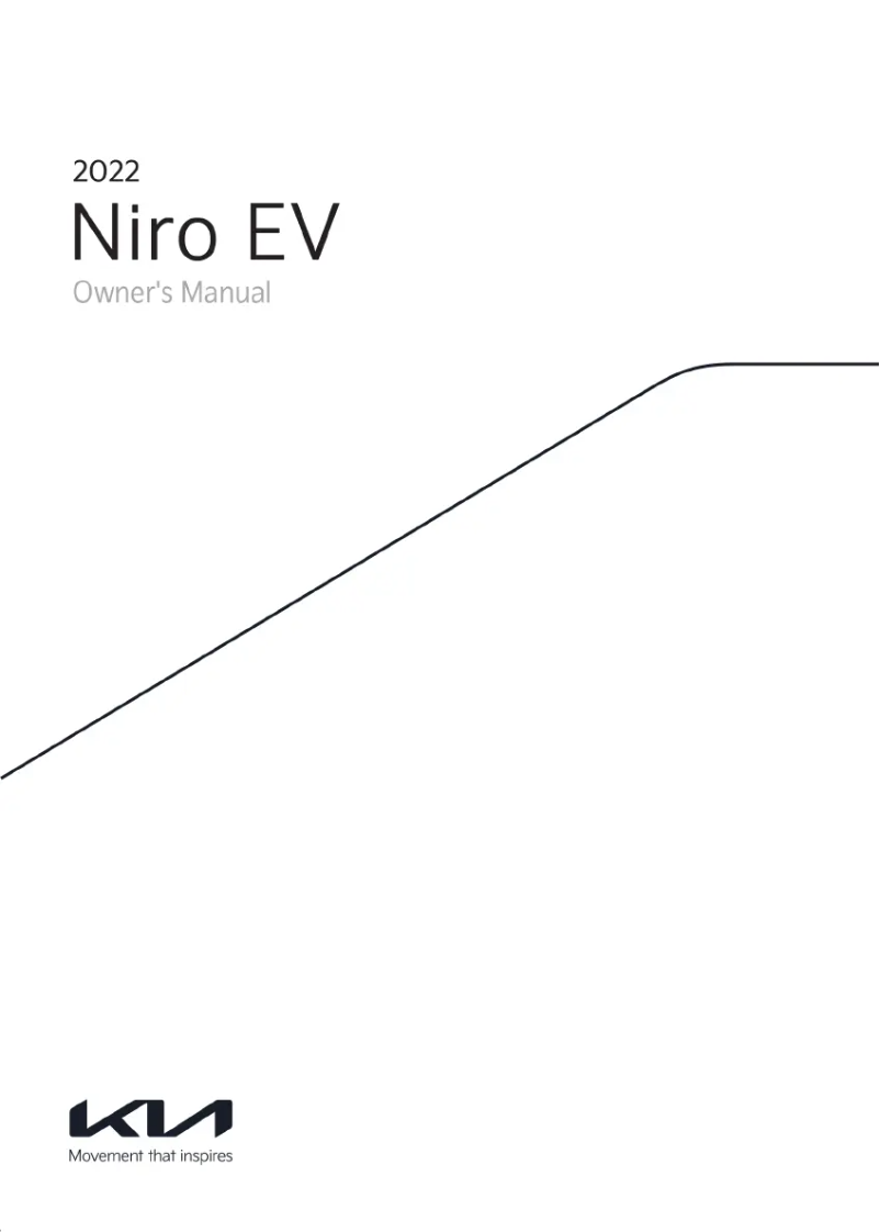 Page n°1 - Manuel utilisateur Kia Niro EV (2022)