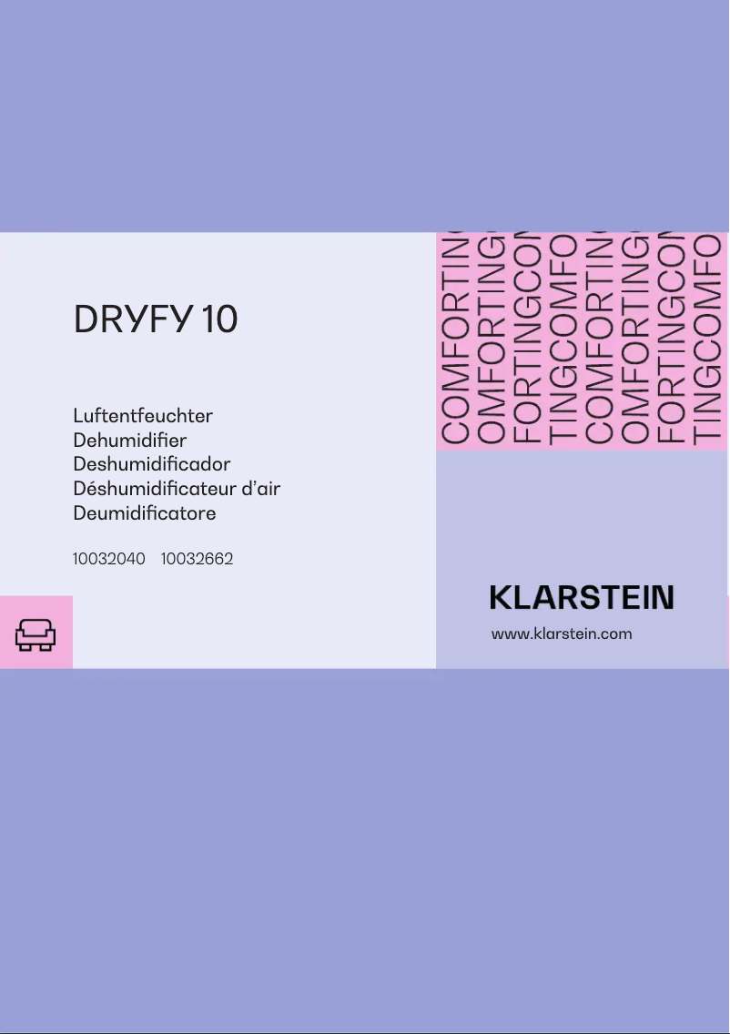 Page n°1 - Manuel utilisateur Klarstein 10032662