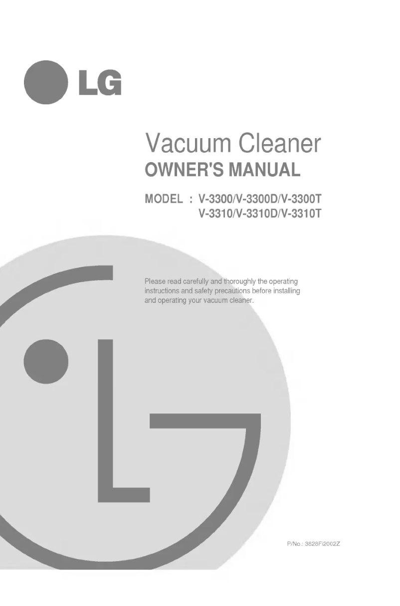 Image de la première page du manuel de l'appareil V-3310