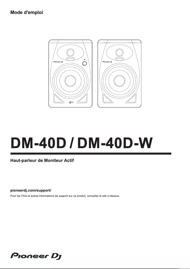Image de la première page du manuel de l'appareil DM-40D