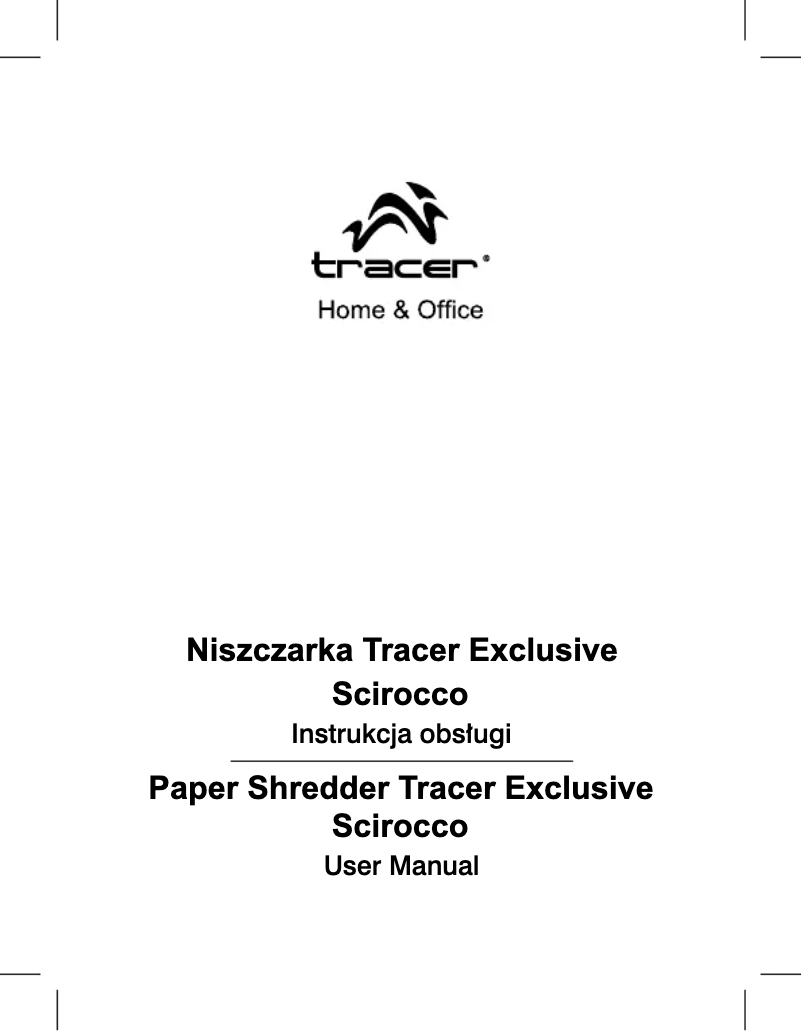 Page 1 de la notice Manuel utilisateur Tracer Scirocco TRX-102