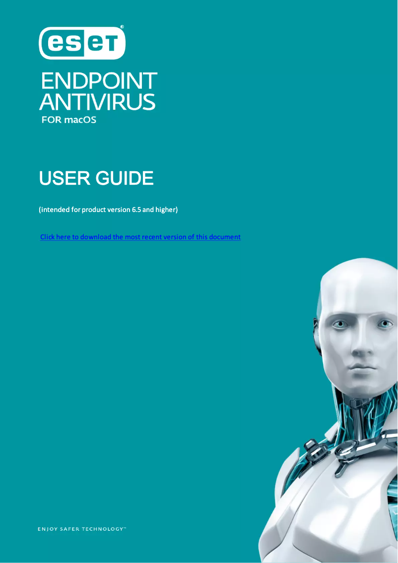 Page 1 de la notice Manuel utilisateur ESET Endpoint Antivirus Mac