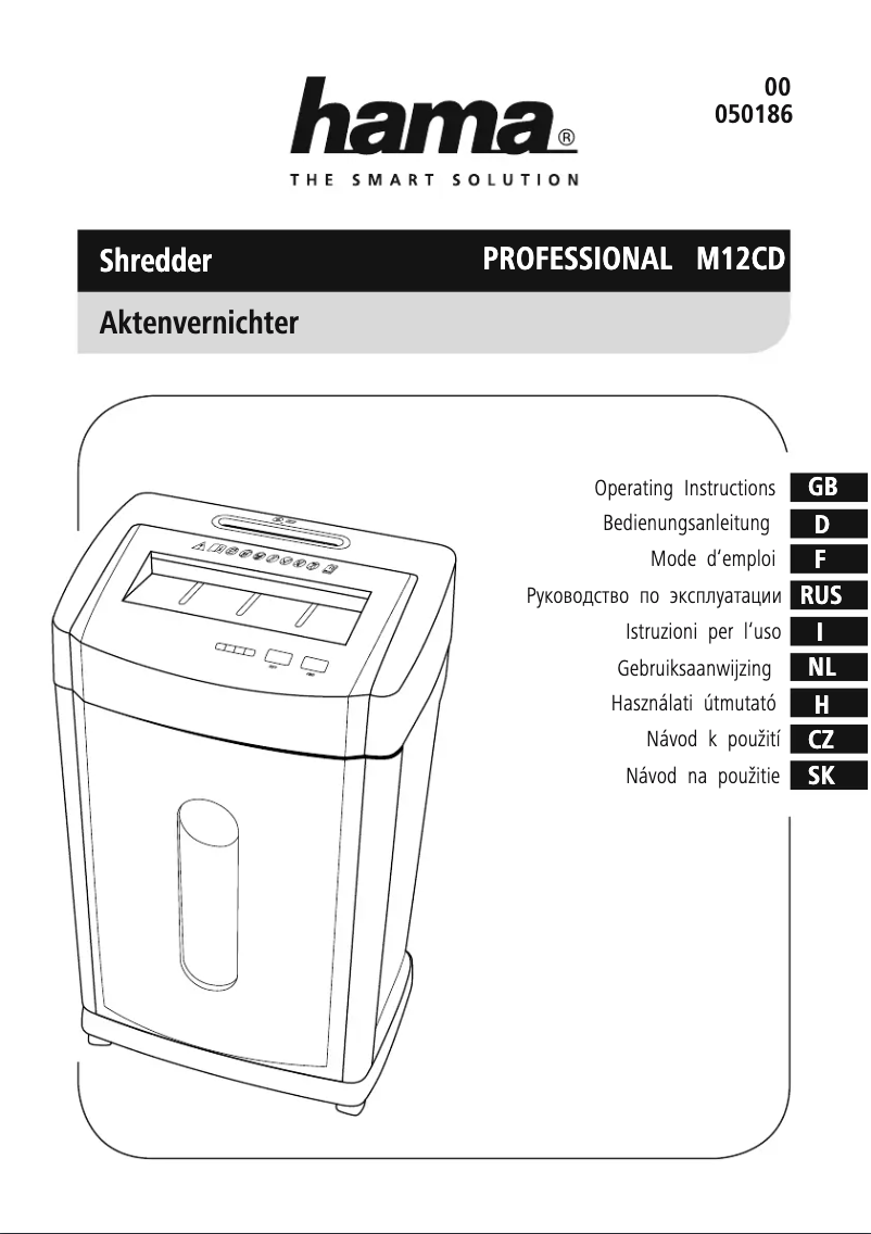 Page n°1 - Manuel utilisateur Hama Professional M12CD