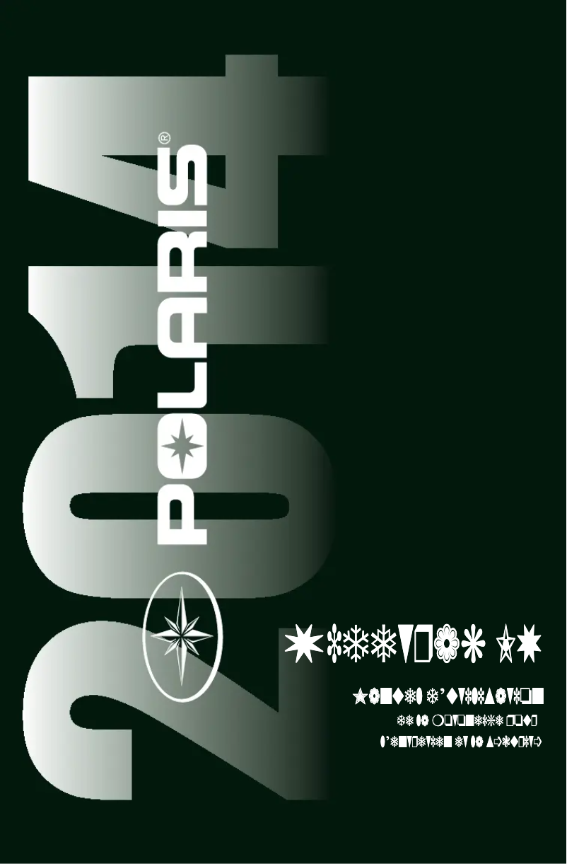 Page 1 de la notice Manuel utilisateur Polaris WideTrak LX (2014)