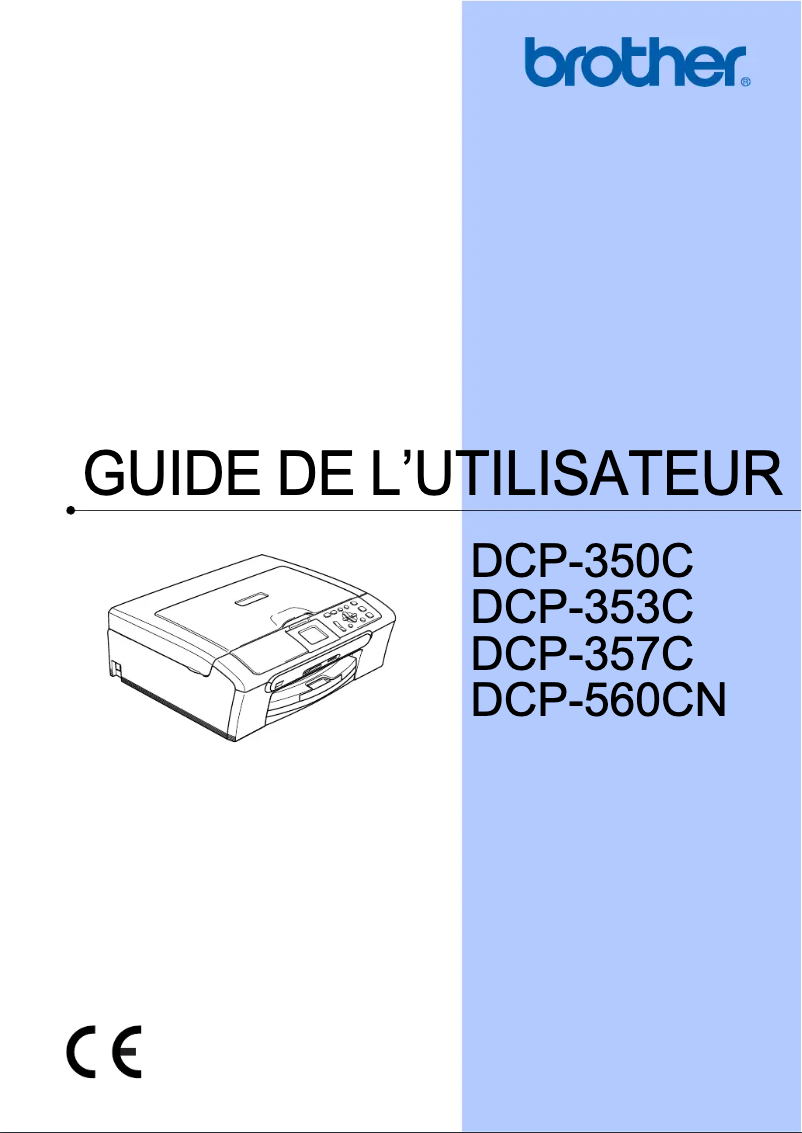 Page 1 de la notice Manuel utilisateur Brother DCP-353C