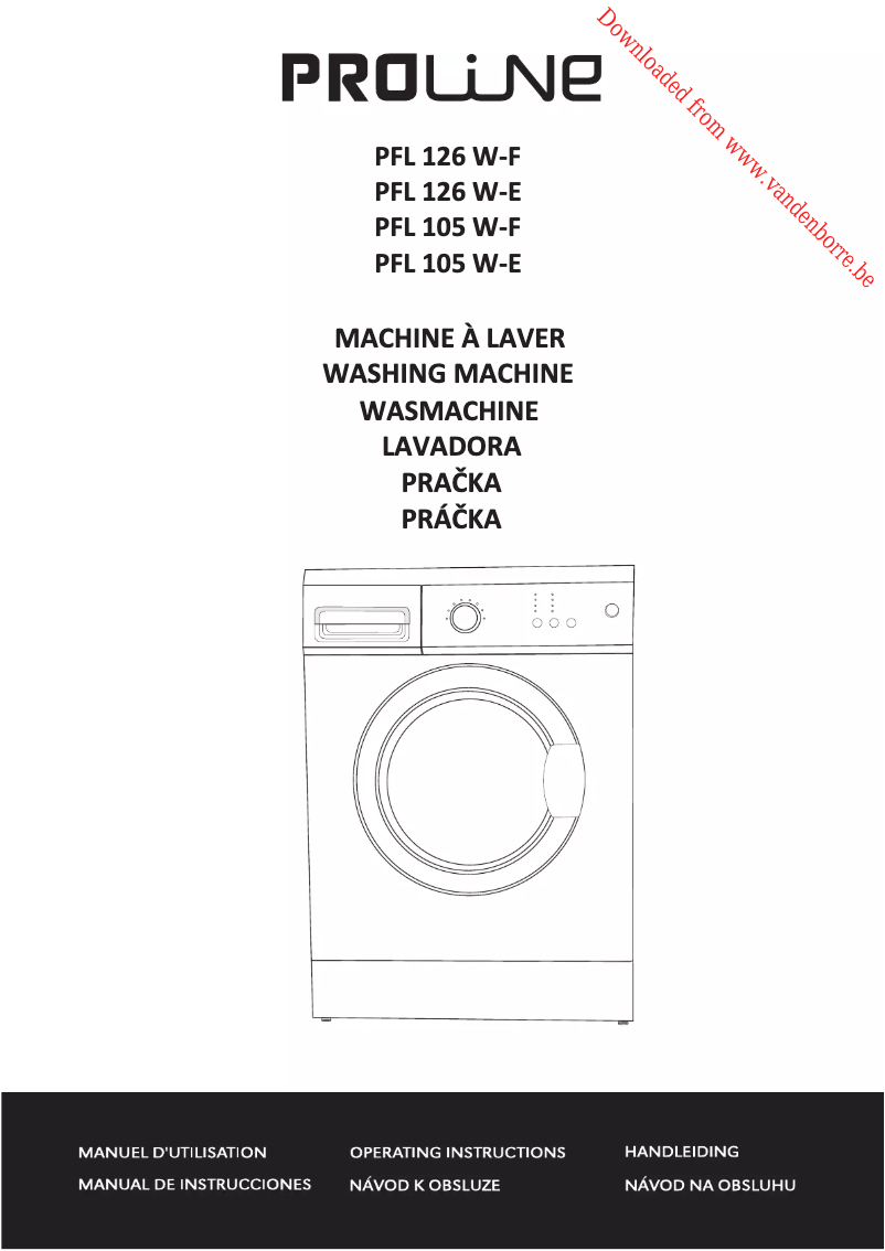 Imagen de la primera página del manual del dispositivo PFL 105 W-E