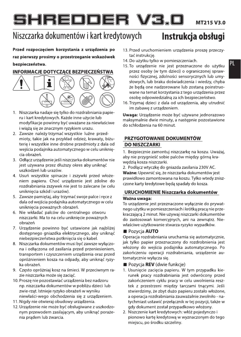 Page n°1 - Manuel utilisateur Media-Tech MT215