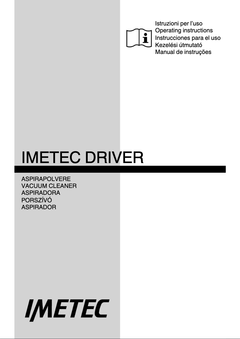 Page 1 de la notice Manuel utilisateur Imetec DRIVER