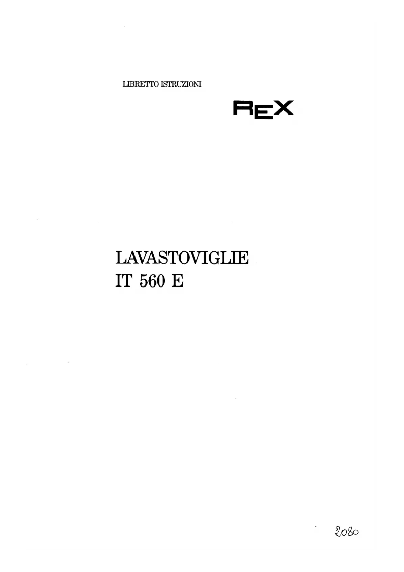 Page n°1 - Manuel utilisateur Rex IT560E