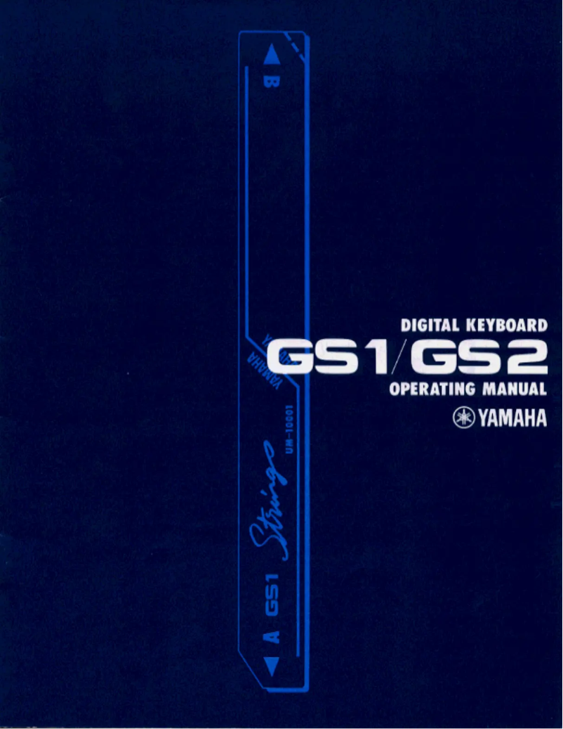 Page n°1 - Manuel utilisateur Yamaha GS2