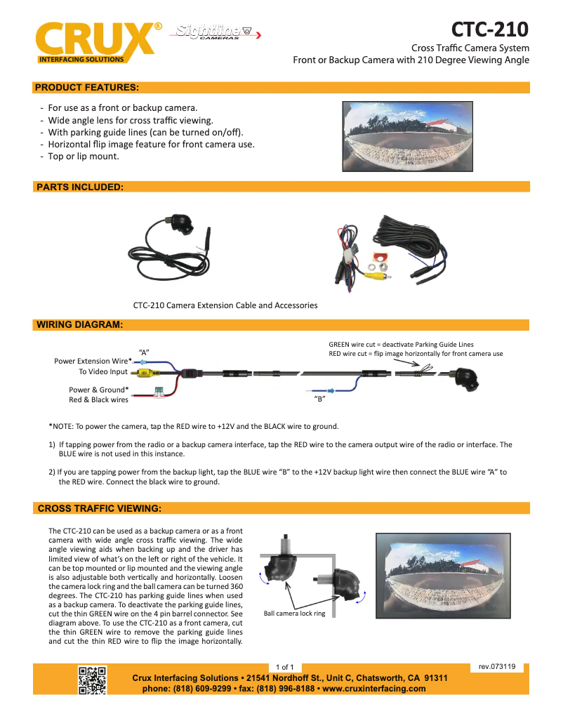 Image de la première page du manuel de l'appareil CTC-210