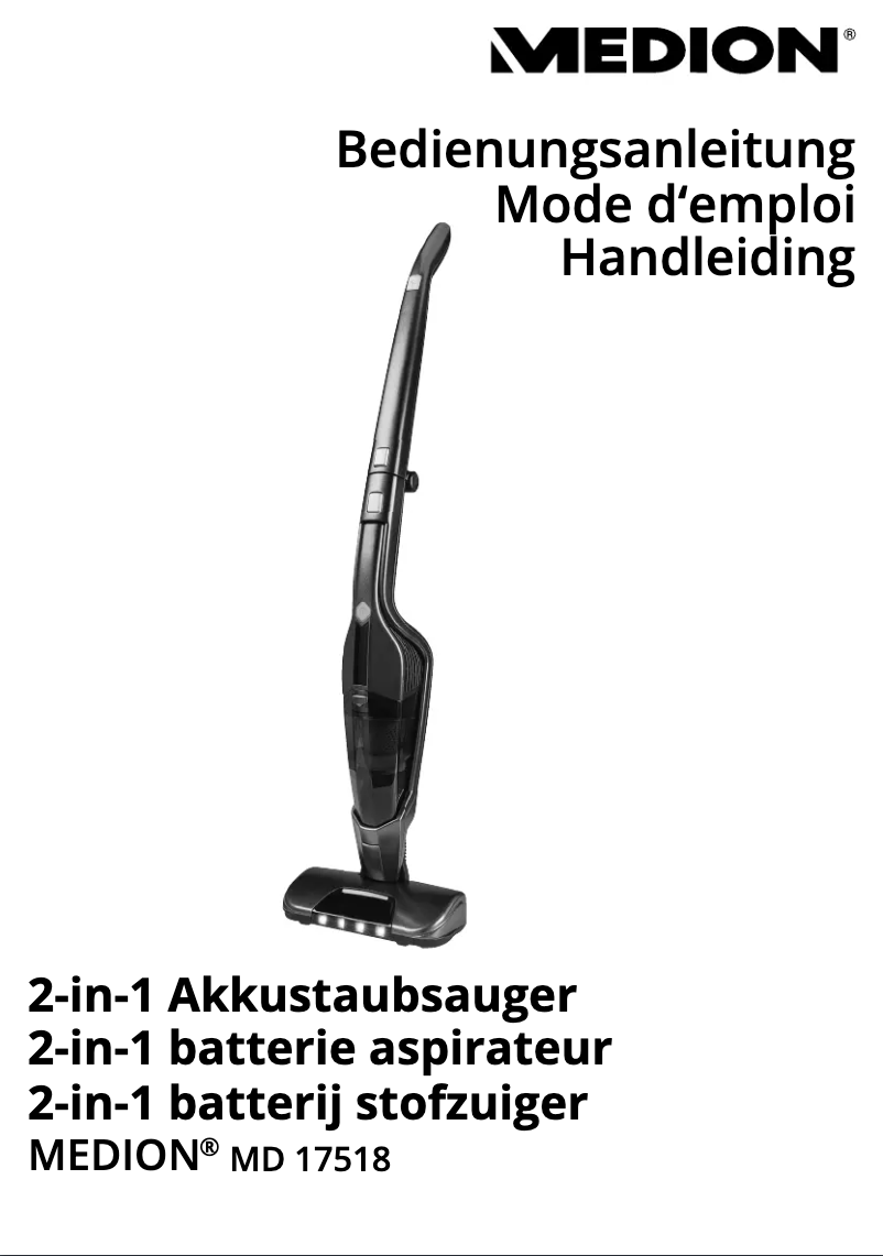 Page 1 de la notice Manuel utilisateur Medion MD 17518