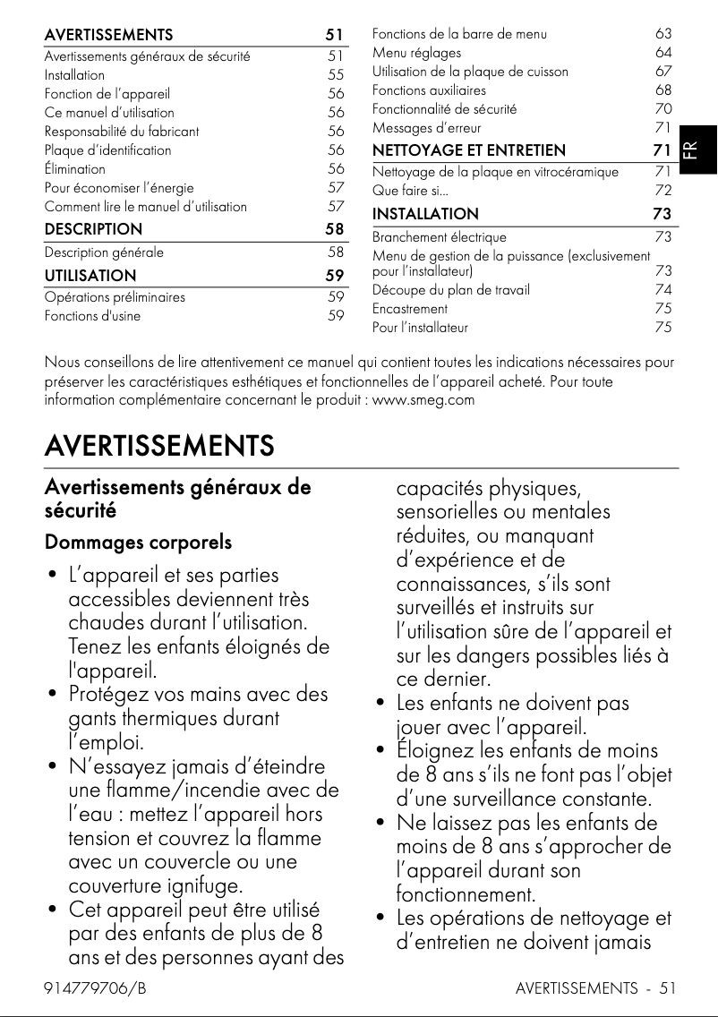 Image de la première page du manuel de l'appareil SIA1963DS