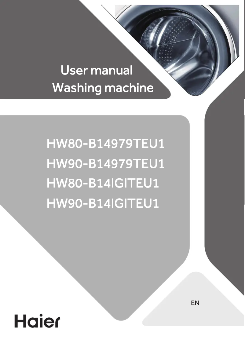 Page 1 de la notice Manuel utilisateur Haier HW90-B14IGITEU1