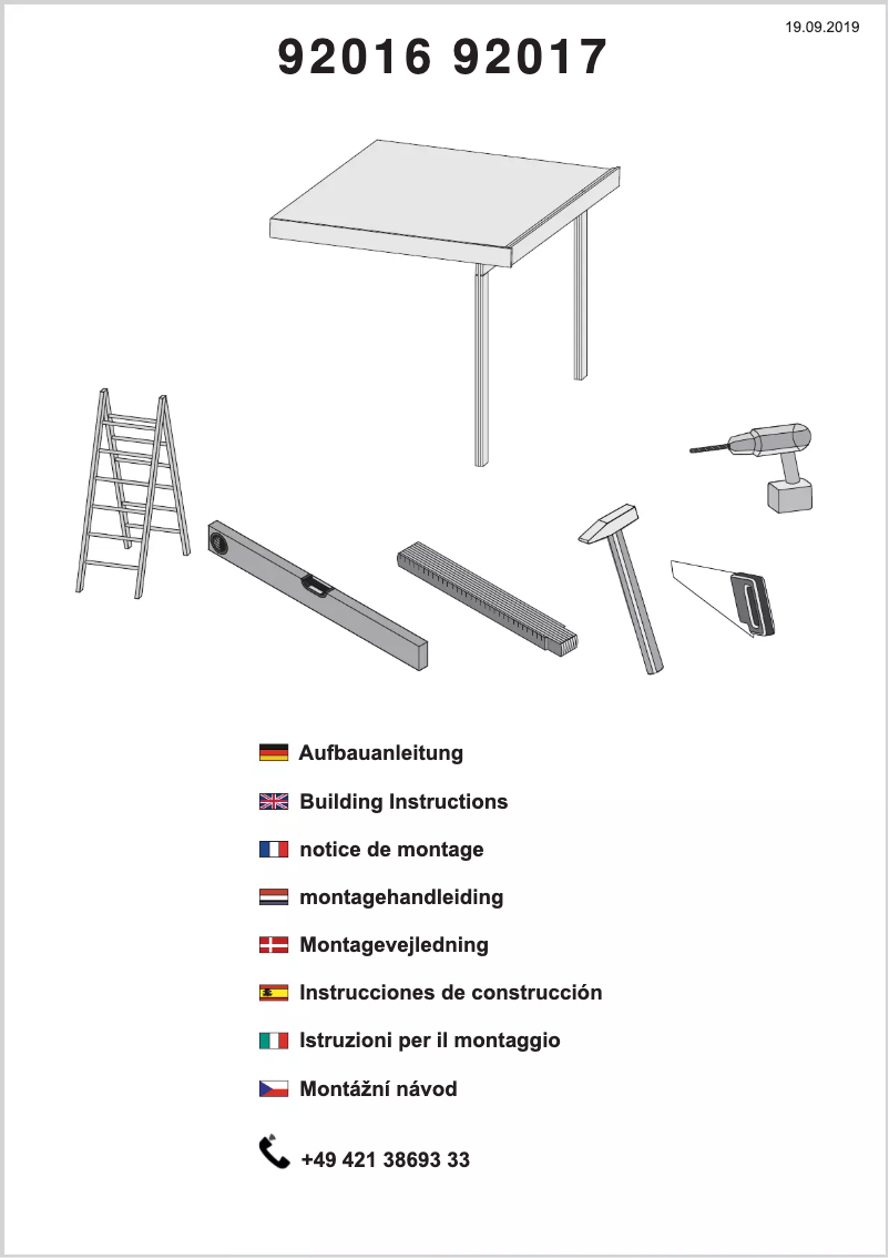 Page 1 de la notice Manuel utilisateur Karibu Kandern