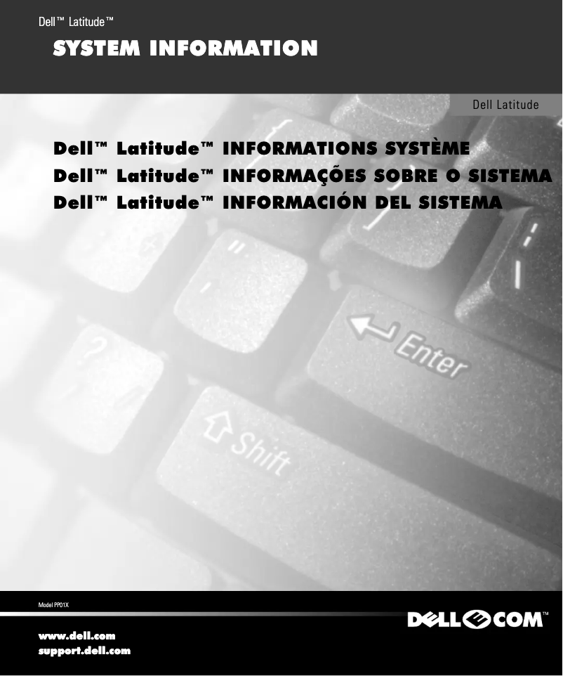 Página 1 del manual Guía de instalación Dell Latitude C800