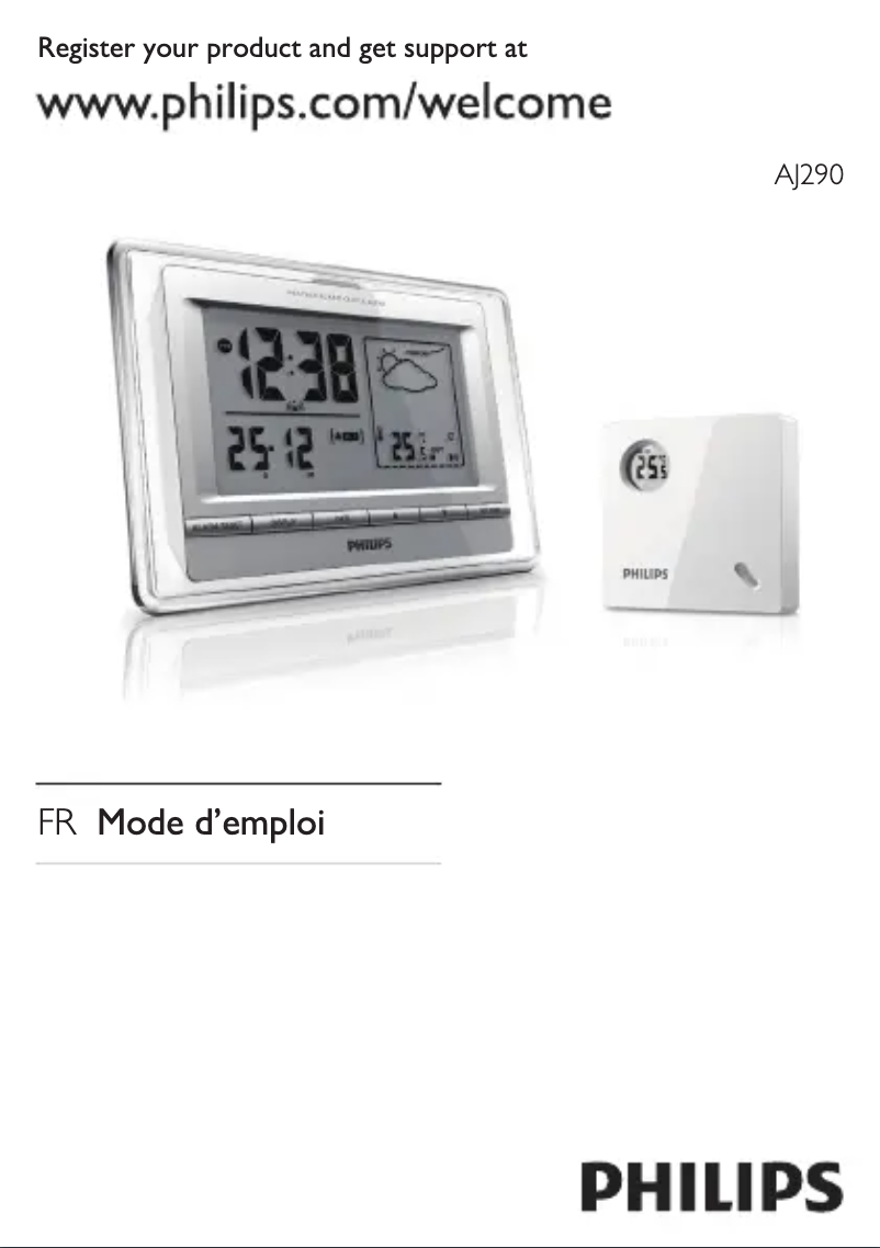 Image de la première page du manuel de l'appareil AJ290