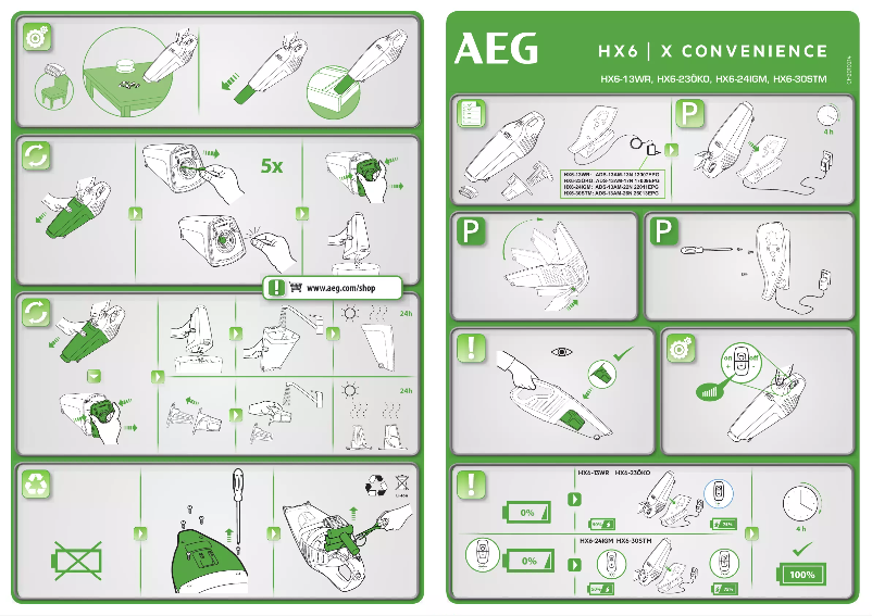 Page n°1 - Manuel utilisateur AEG HX6-24IGM
