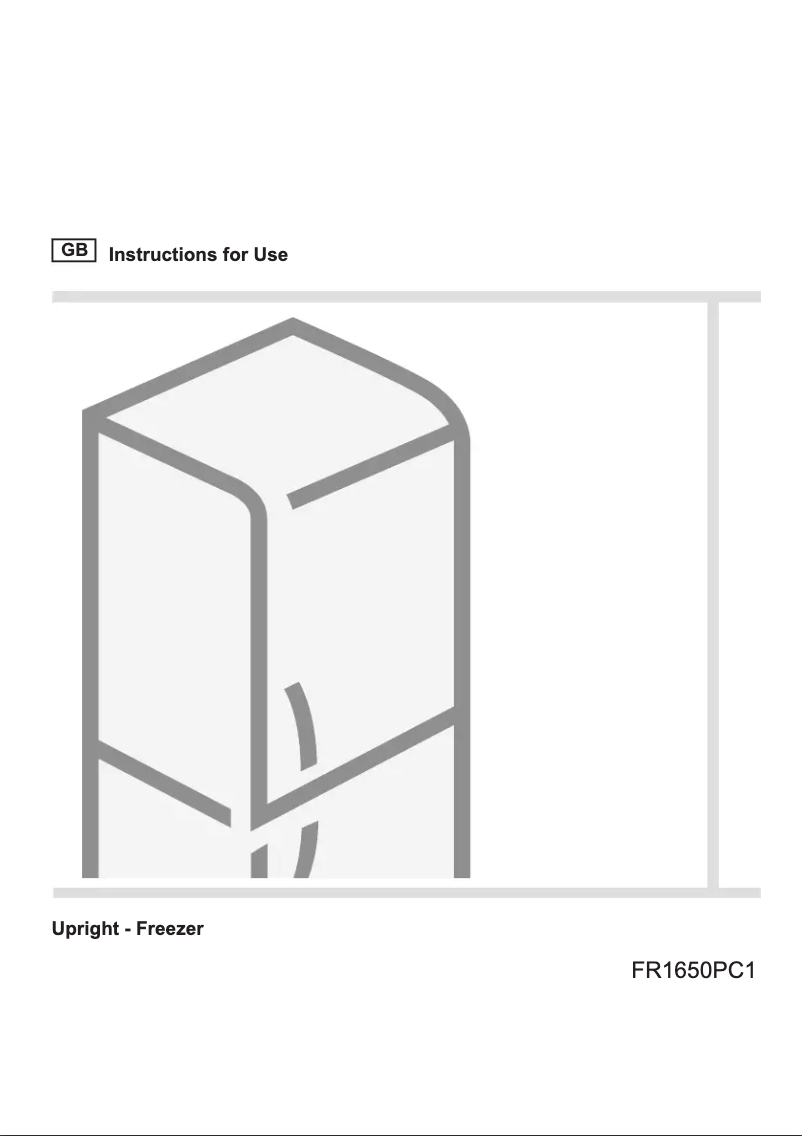 Image de la première page du manuel de l'appareil FR1650PC1