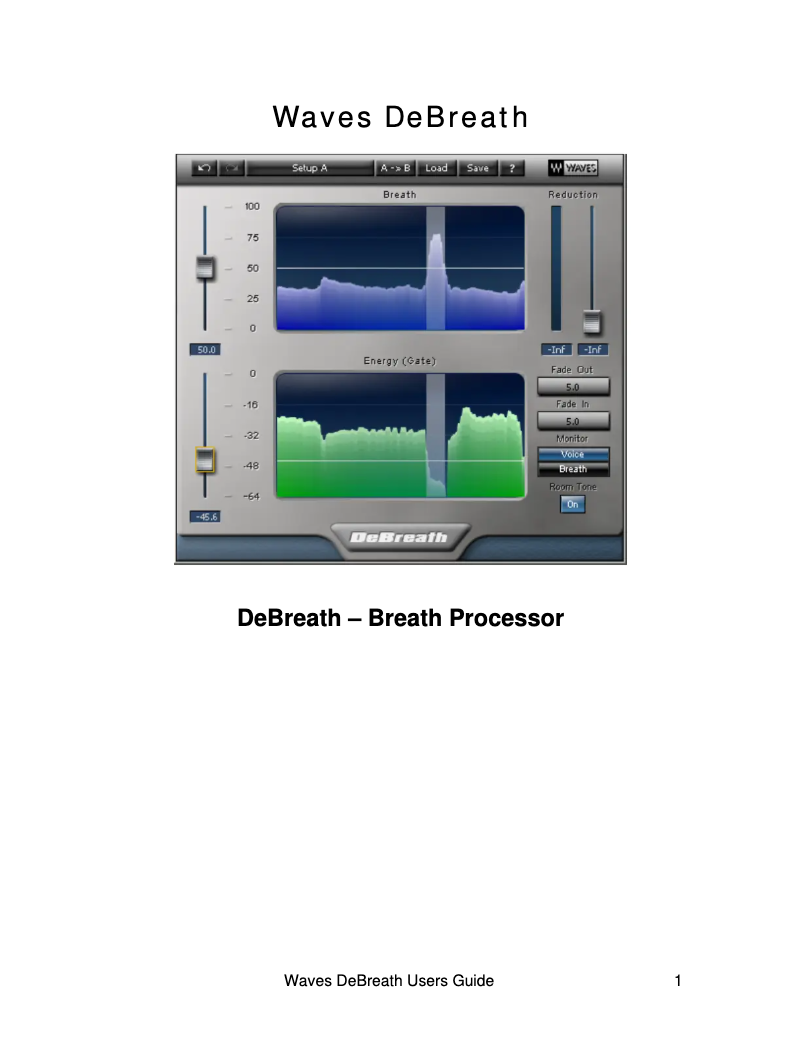 Image de la première page du manuel de l'appareil DeBreath