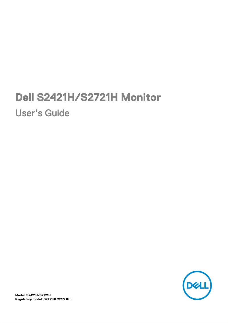 Page n°1 - Manuel utilisateur Dell S2421H