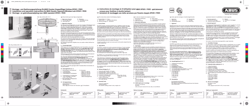 Page 1 de la notice Manuel utilisateur Abus DFS95