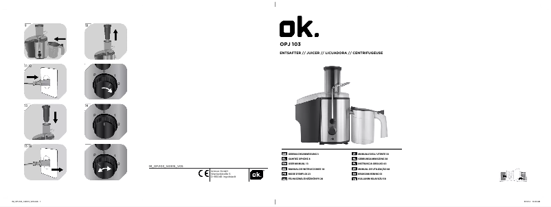 Page n°1 - Manuel utilisateur OK OPJ 103